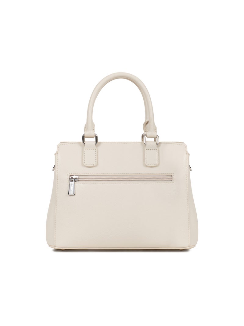 TESSA - Bolso de mano con 2 asas Marfil - Kiabi