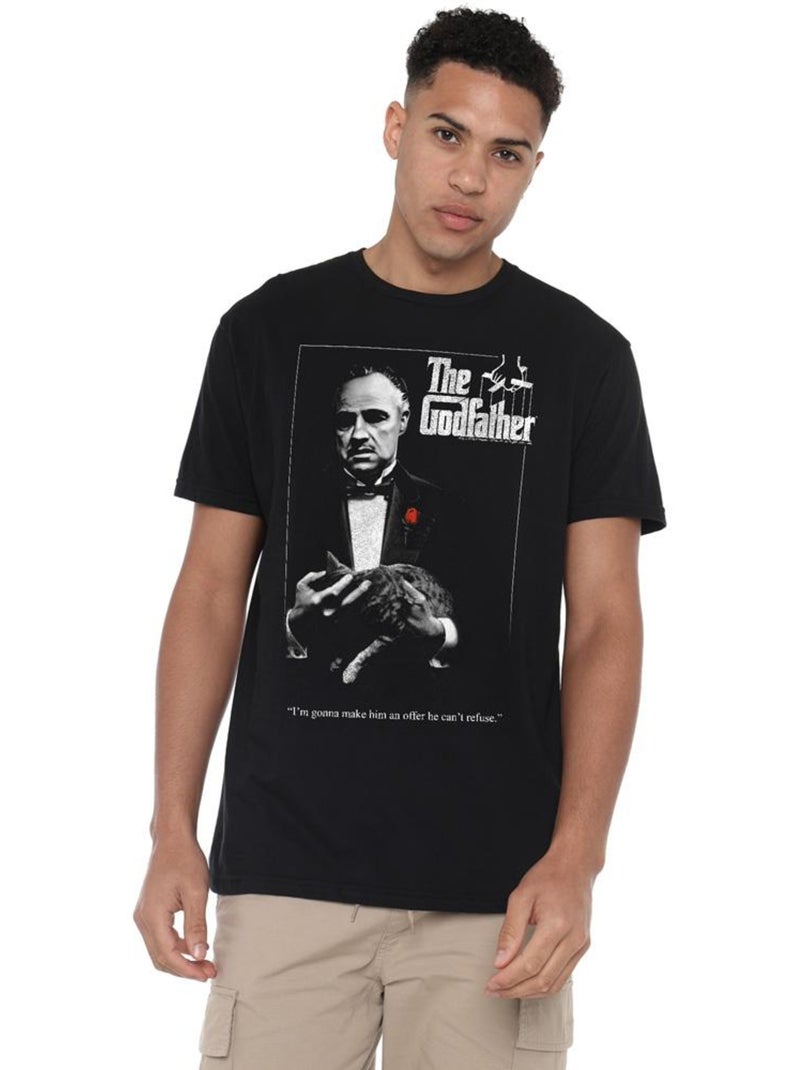 The Godfather - Camiseta Póster para Hombre Negro - Kiabi