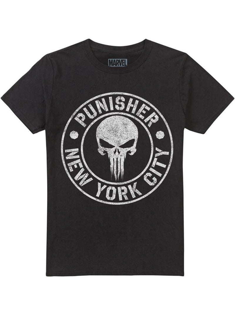 The Punisher - Camiseta NYC Logotipo para Hombre Negro - Kiabi