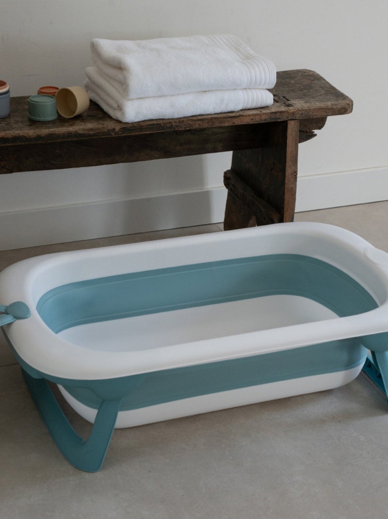 Thermobaby BALNÉA bañera para bebé plegable compacta con tapón de drenaje Blanco - Kiabi