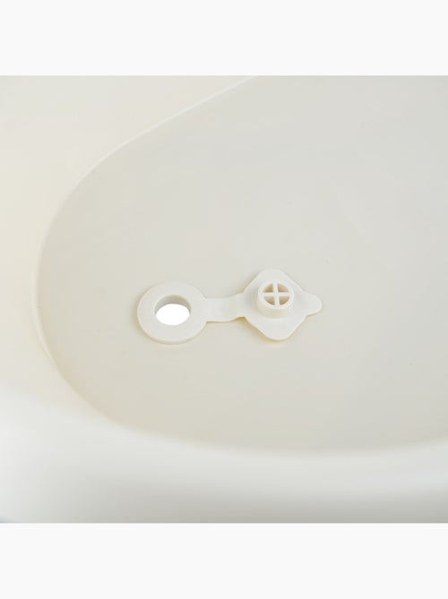Thermobaby bañera para bebé Vasco de polipropileno blanco muguet con bordes redondeados - Kiabi