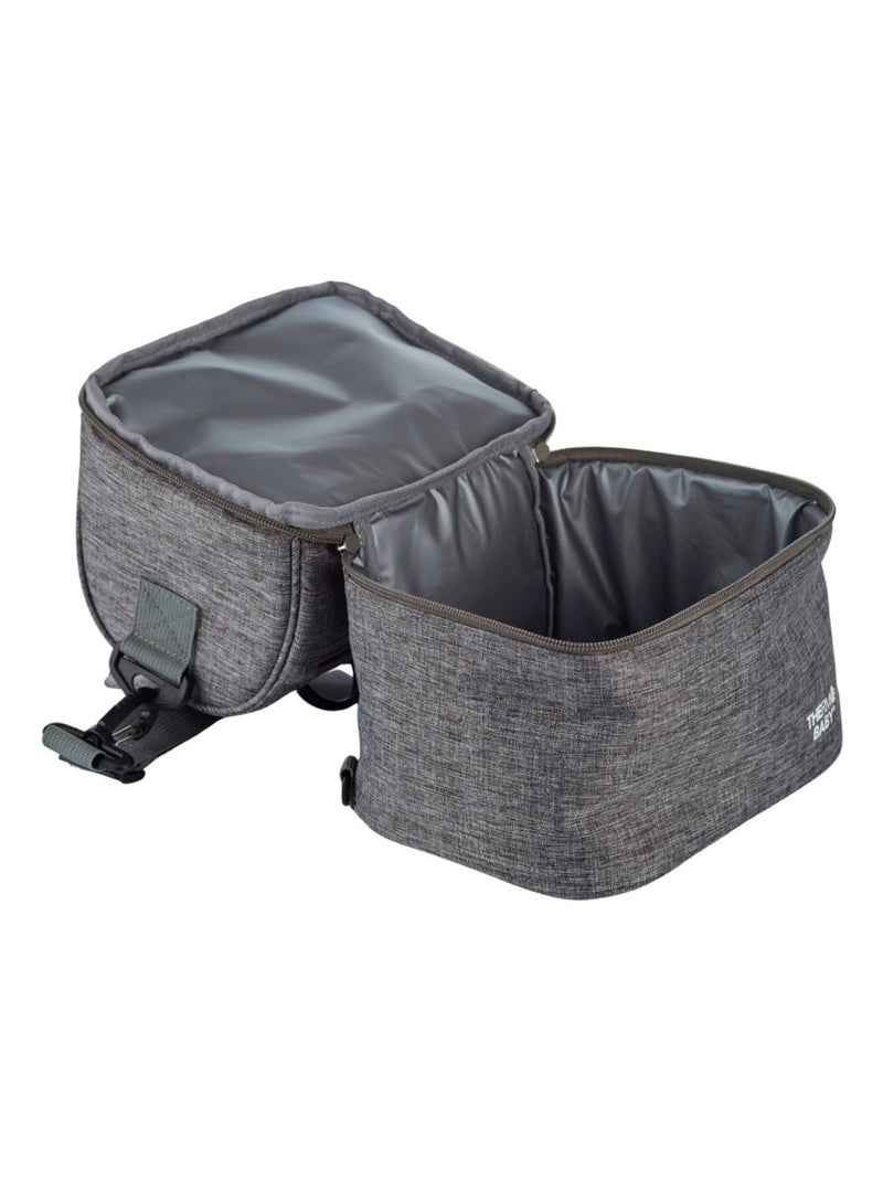 Thermobaby bolsa de comida isotérmica 4,5 L con 2 compartimentos Gris - Kiabi