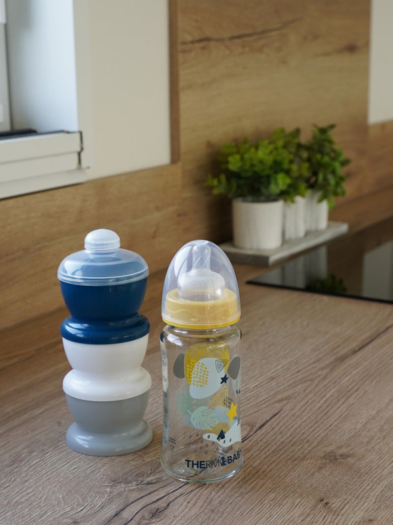 Thermobaby caja de transporte de leche con compartimentos apilables 10x100 ml Azul - Kiabi