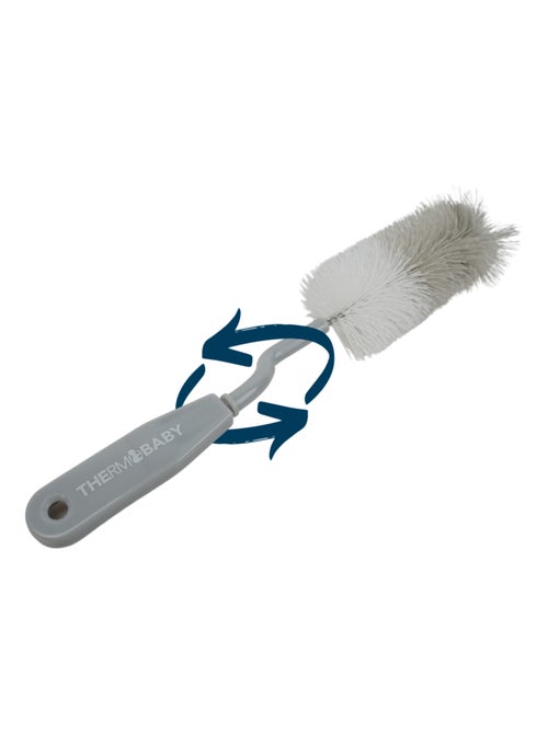 Thermobaby cepillo giratorio para biberones y cepillos para tetinas Gris Charme - Kiabi Thermobaby cepillo giratorio para biberones y cepillos para tetinas Gris Charme - Kiabi
