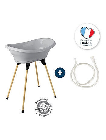 Kit de baño para bebé Thermobaby Vasco con soporte plegable y tubo de desagüe
