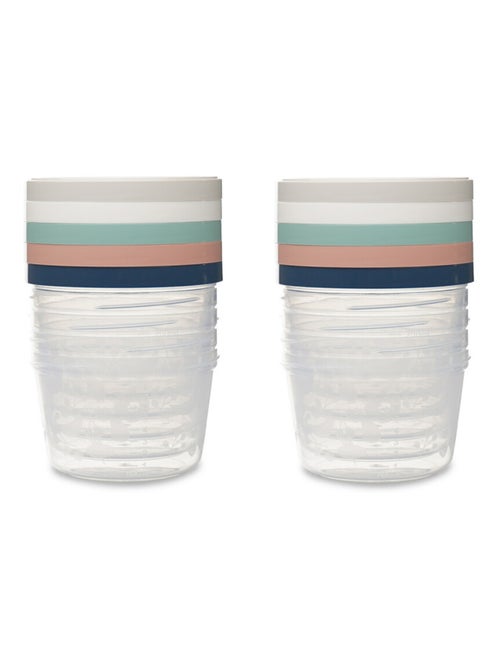 Thermobaby lote de 10 recipientes de comida para bebé de 250 ml con tapas herméticas - Kiabi Thermobaby lote de 10 recipientes de comida para bebé de 250 ml con tapas herméticas - Kiabi