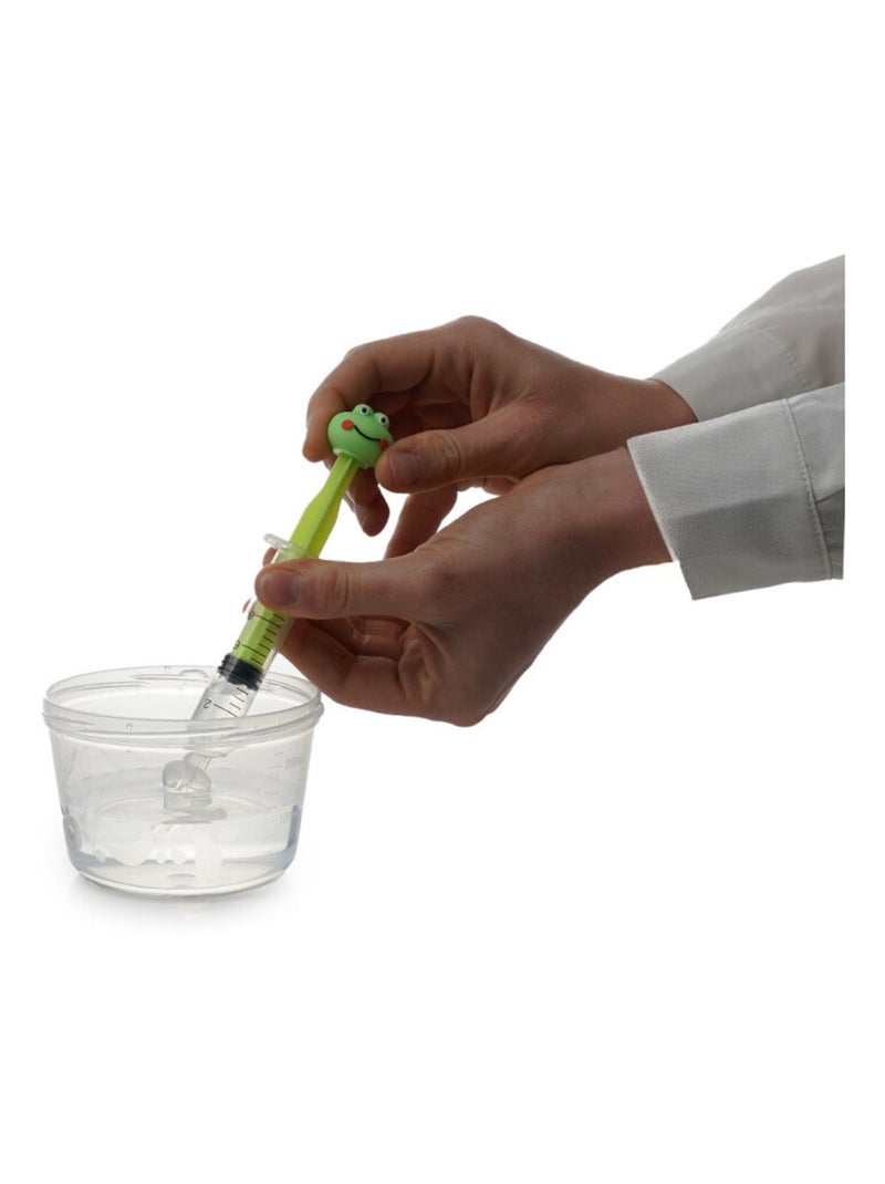 Thermobaby lote de 2 jeringas nasales de 10 ml en forma de rana de silicona Verde - Kiabi