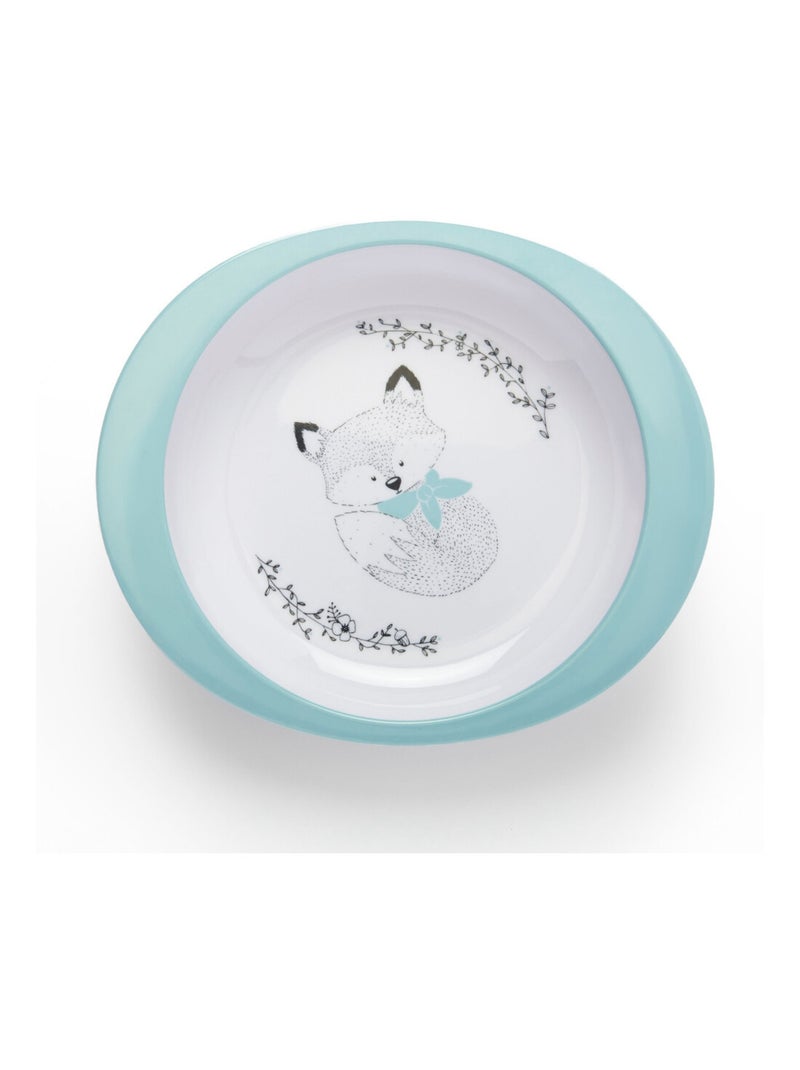 Thermobaby Mi primer juego de vajilla, estuche de vajilla para bebé de melamina Blanco Azul - Kiabi