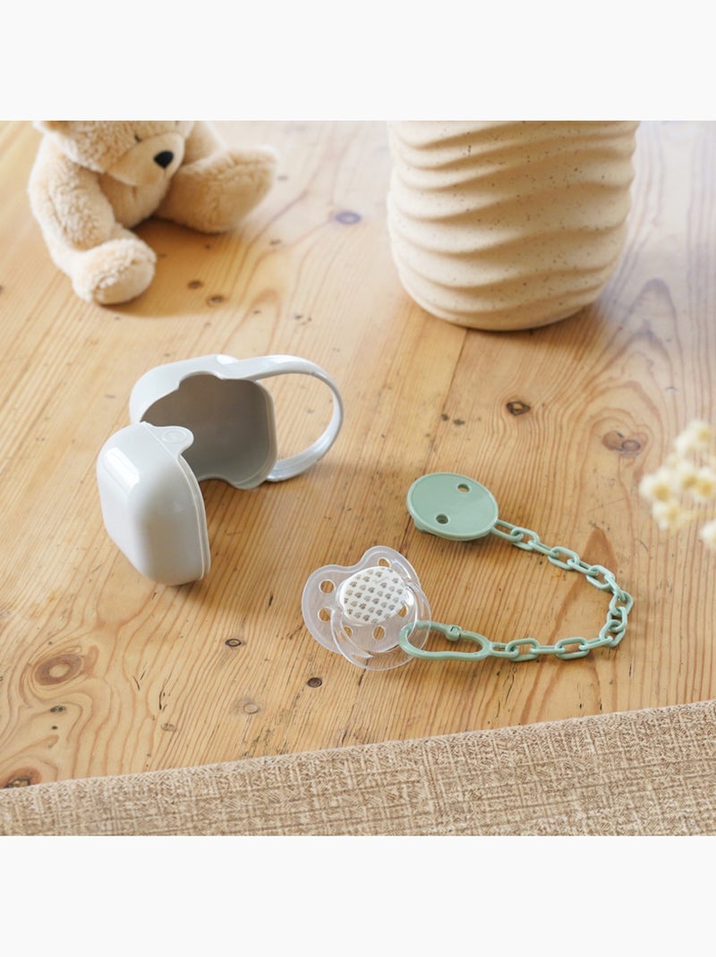 Thermobaby sujeta-chupetes con cadenita de plástico de polipropileno Verde - Kiabi
