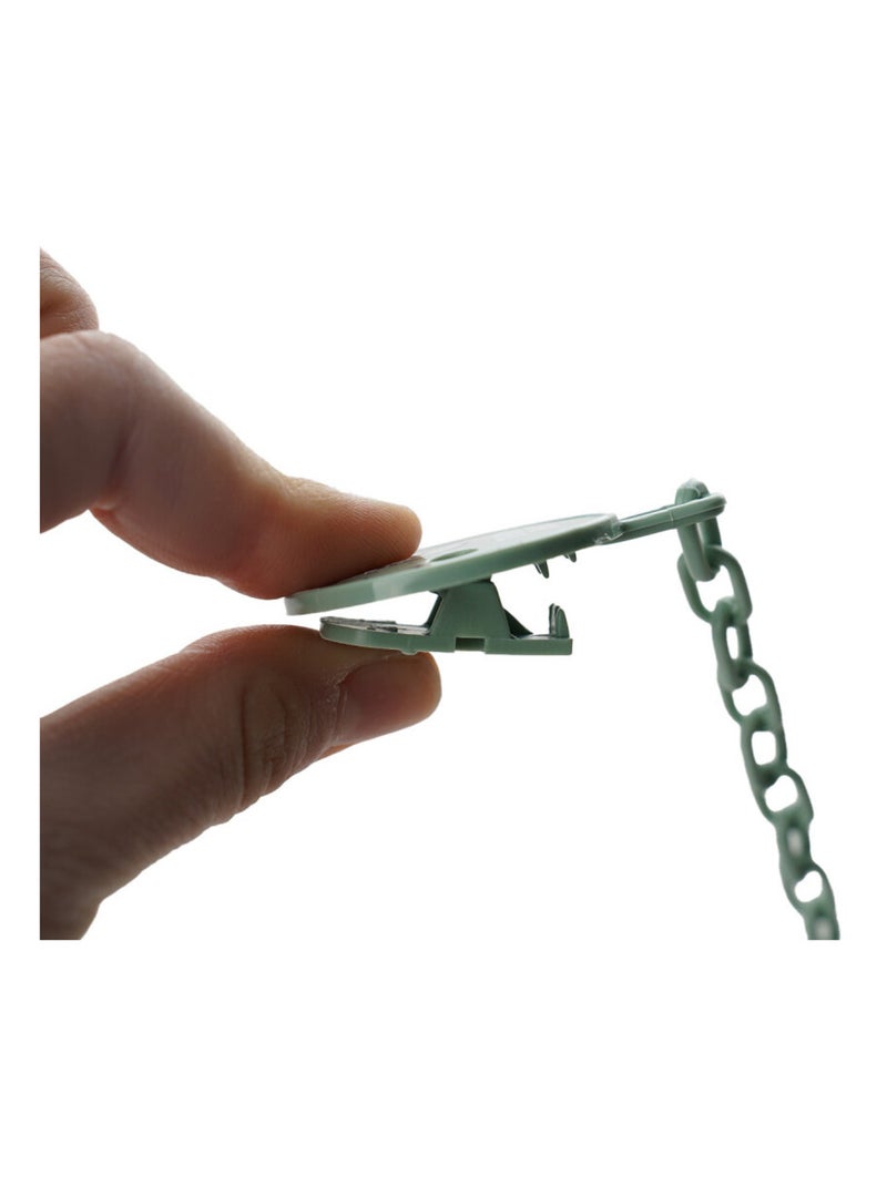 Thermobaby sujeta-chupetes con cadenita de plástico de polipropileno Verde - Kiabi
