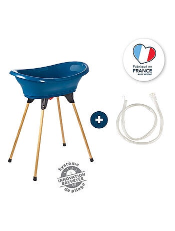 Kit de baño para bebé Thermobaby Vasco con soporte plegable y tubo de desagüe