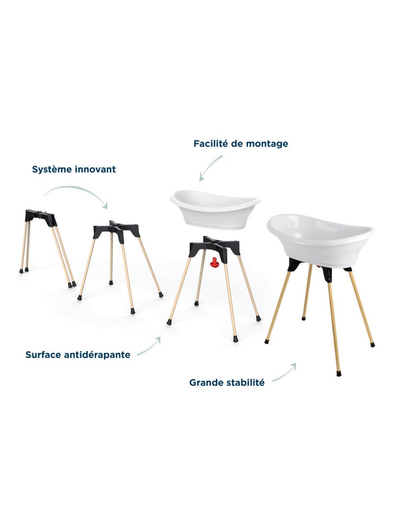 Thermobaby VASCO pack baño 5 en 1 con hamaca y termómetro de pie Blanco - Kiabi