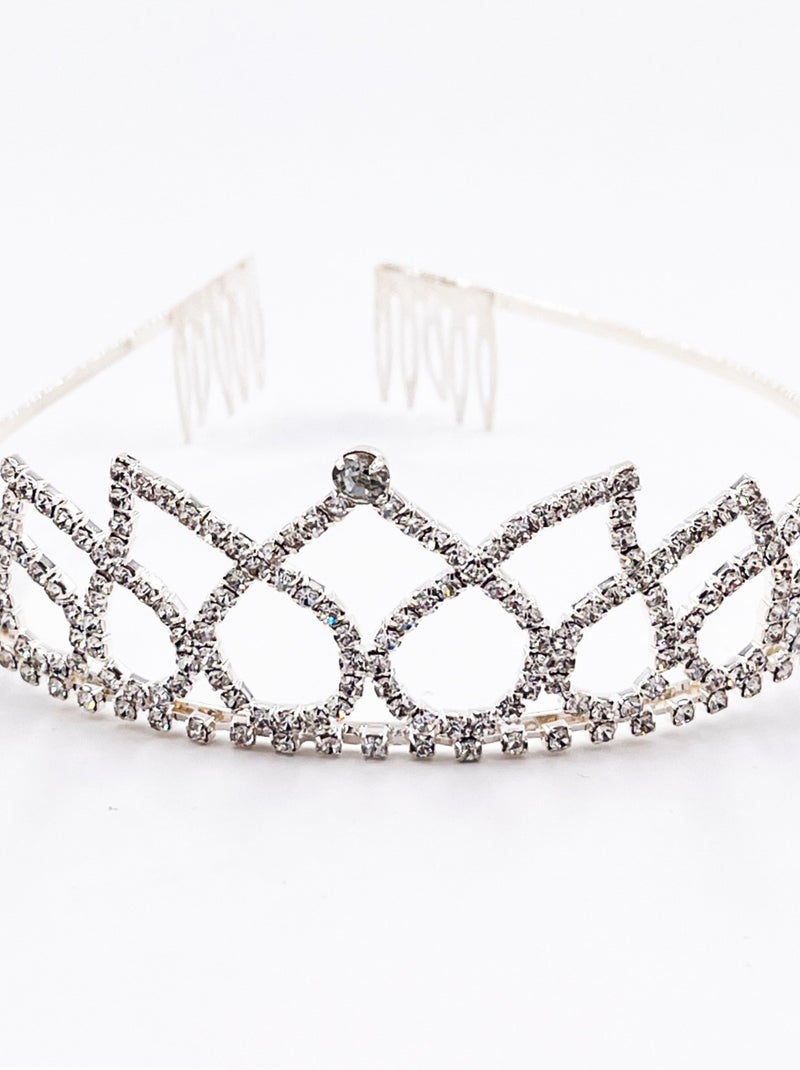 Tiara corazón con strass disfraz princesa niña | Labay Plateado - Kiabi