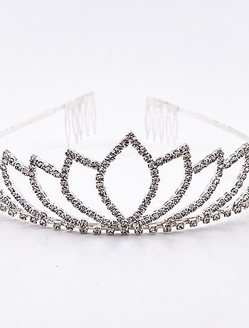 Tiara espiga plateada disfraz princesa niña | Labay