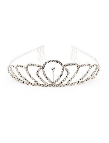 Tiara perla plateada disfraz princesa niña - Labay