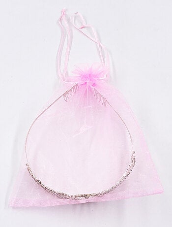 Tiara perla plateada disfraz princesa niña - Labay