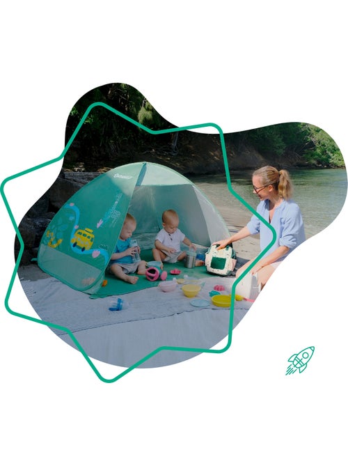 Tienda de campaña infantil con protección UV, sistema pop-up, protección SPF 50+ 'Badabulle' - Kiabi