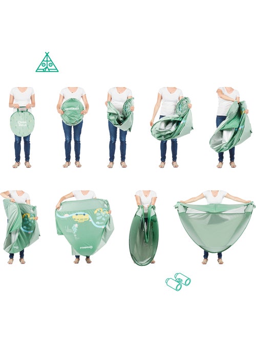 Tienda de campaña infantil con protección UV, sistema pop-up, protección SPF 50+ 'Badabulle' - Kiabi