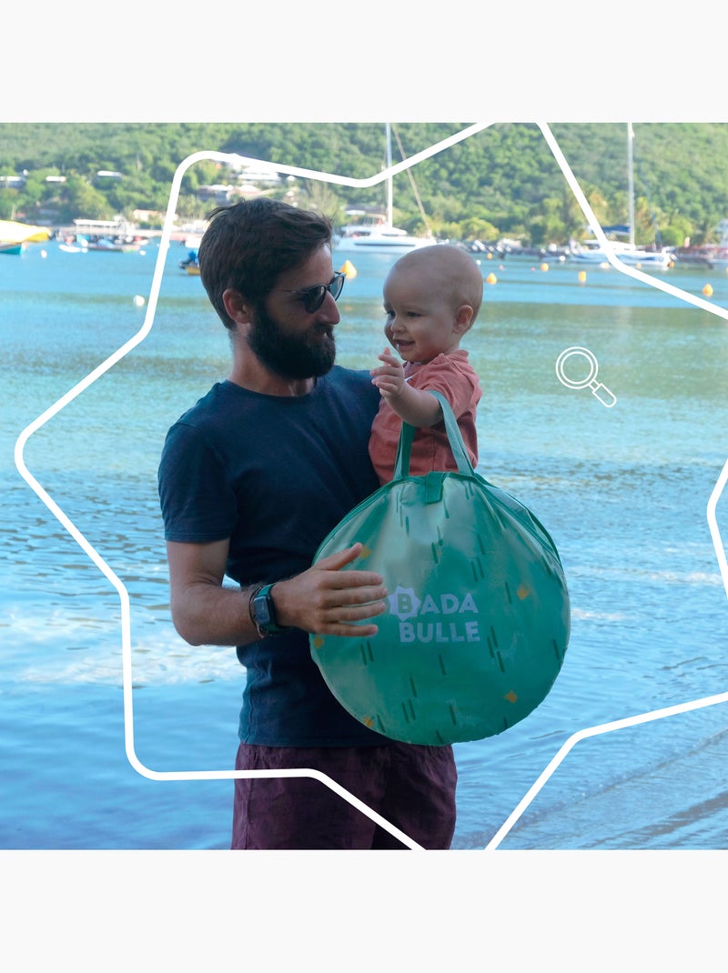 Tienda de campaña infantil con protección UV, sistema pop-up, protección SPF 50+ 'Badabulle' Verde - Kiabi