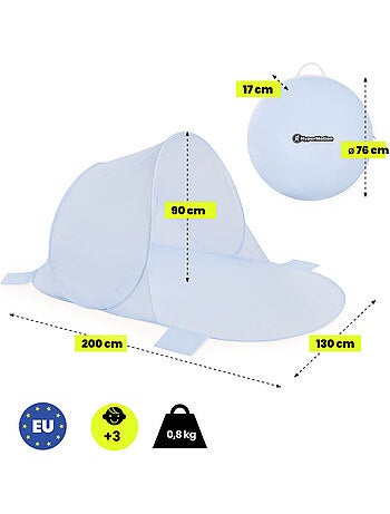 Tienda de playa pop-up hypermotion - refugio ligero y rápido para toda la familia
