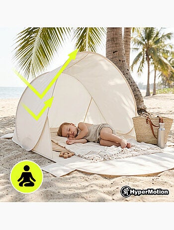Tienda de playa pop-up hypermotion - refugio ligero y rápido para toda la familia