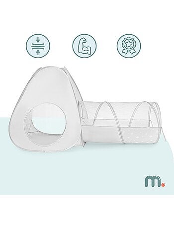 Tienda pop-up 2 en 1 para niños mamabrum – tipi y túnel de juego