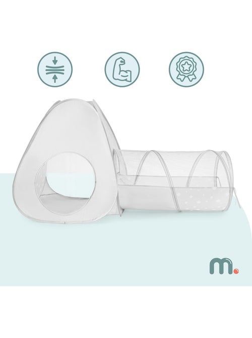 Tienda pop-up 2 en 1 para niños mamabrum – tipi y túnel de juego - Kiabi