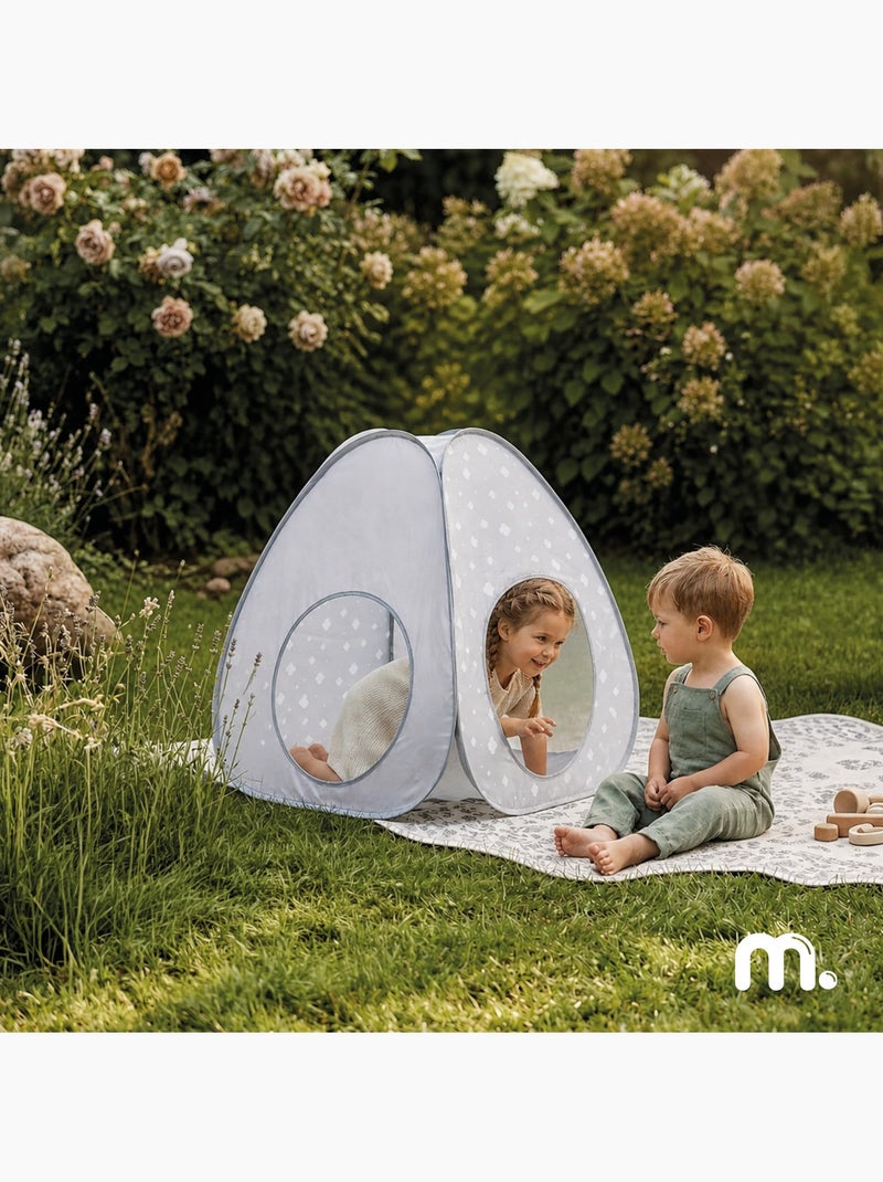 Tienda pop-up 2 en 1 para niños mamabrum – tipi y túnel de juego Gris - Kiabi