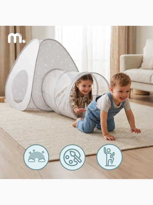 Tienda pop-up 2 en 1 para niños mamabrum – tipi y túnel de juego - Kiabi