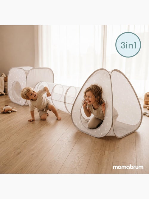 Tienda pop-up 3 en 1 para niños mamabrum – circuito de juego interior y exterior - Kiabi
