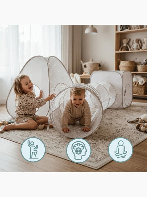 Tienda pop-up 3 en 1 para niños mamabrum – circuito de juego interior y exterior - Kiabi