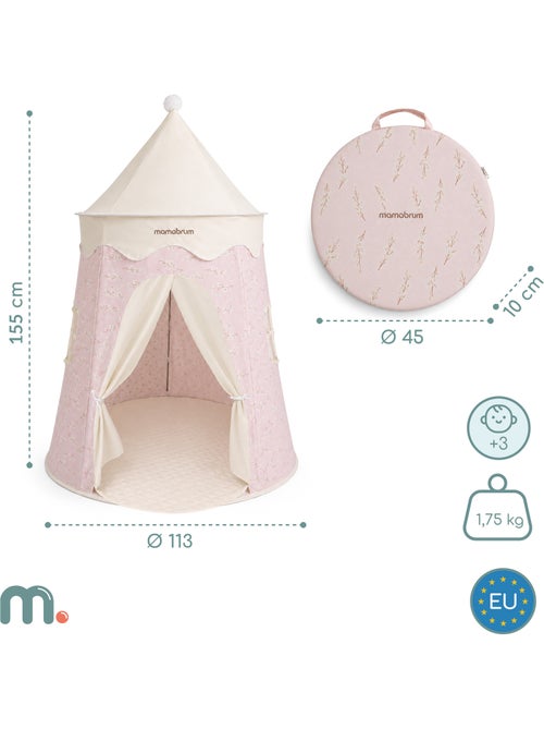 Tienda tipi castillo de juego niños 113x155 cm mamabrum - Kiabi