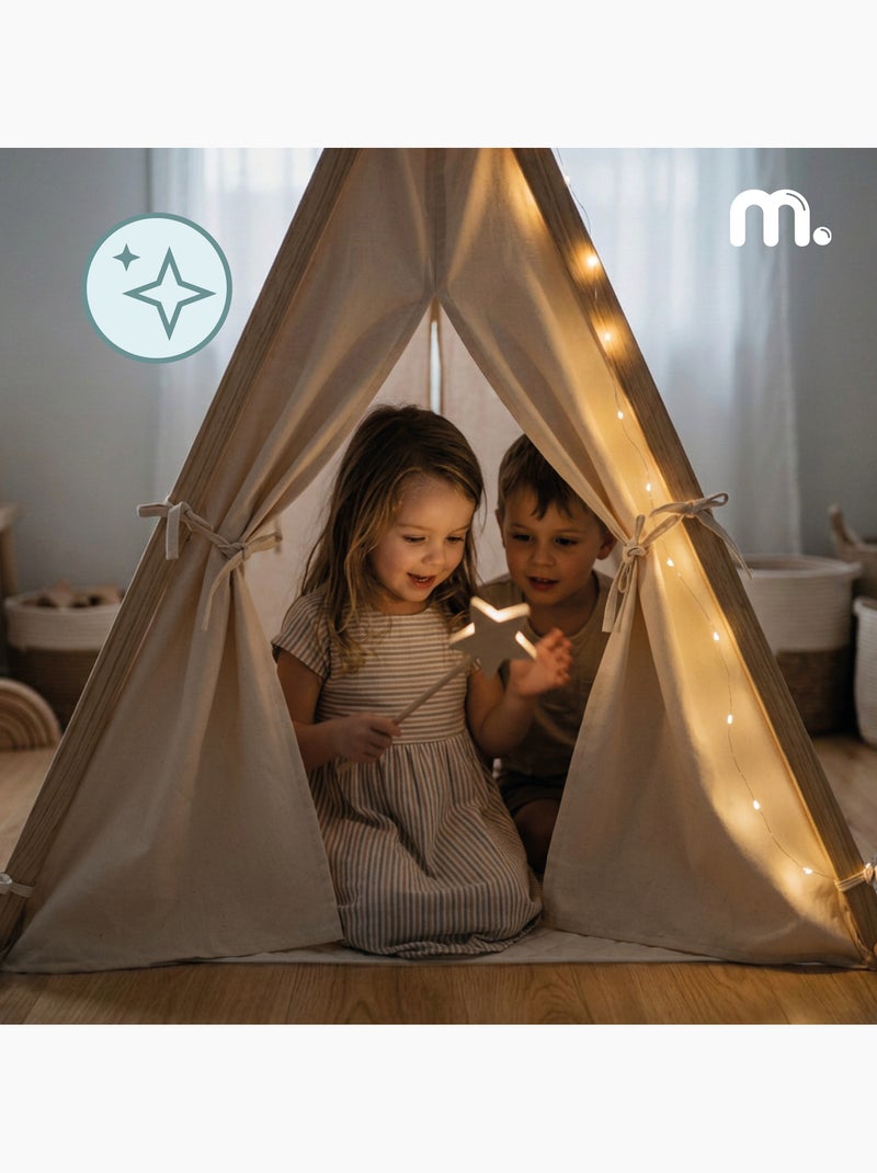 Tienda tipi de juego madera niños 110x90x120cm mamabrum N/D - Kiabi