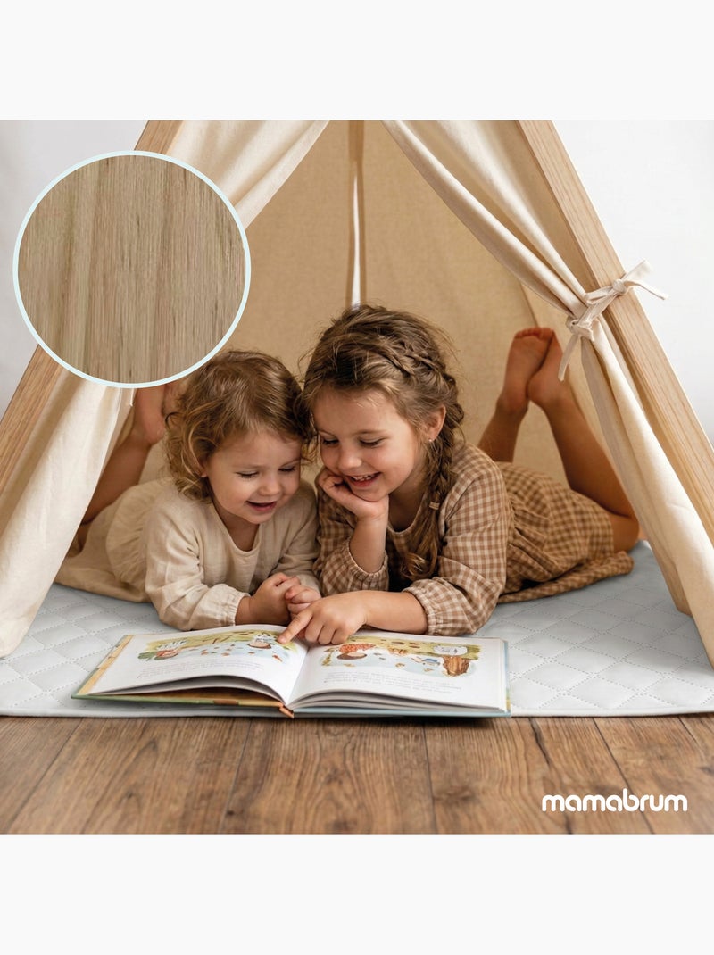 Tienda tipi de juego madera niños 110x90x120cm mamabrum N/D - Kiabi