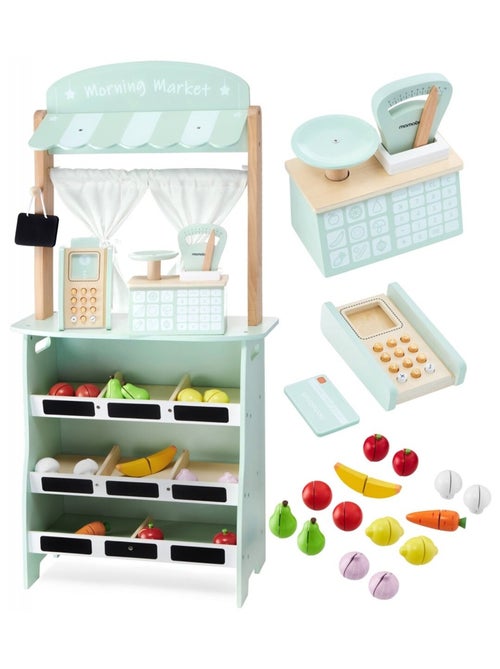 Tienda y teatro 2 en 1 de madera para niños Mamabrum - Kiabi