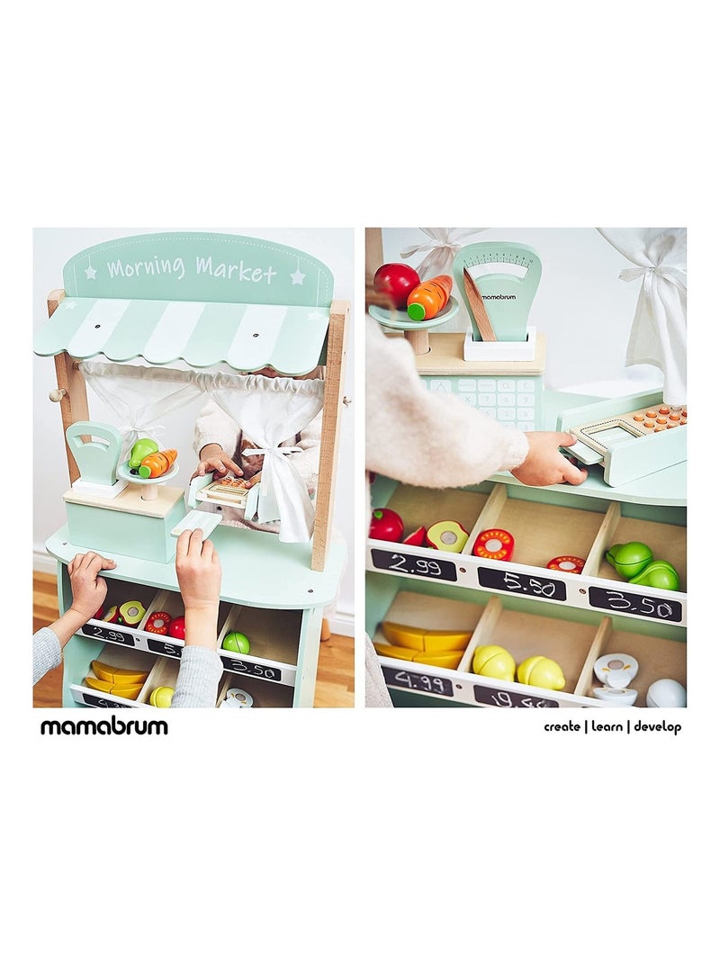 Tienda y teatro 2 en 1 de madera para niños Mamabrum N/D - Kiabi