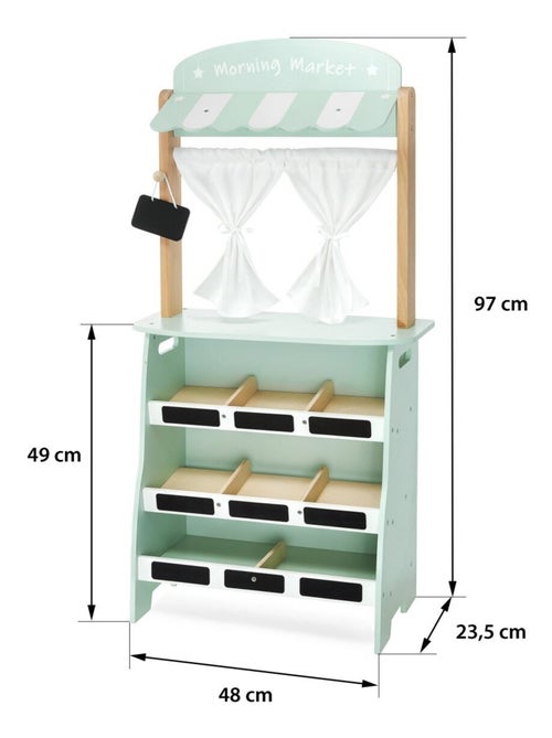 Tienda y teatro 2 en 1 de madera para niños Mamabrum - Kiabi