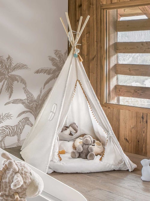 Tipi con borlas redondas - Kiabi