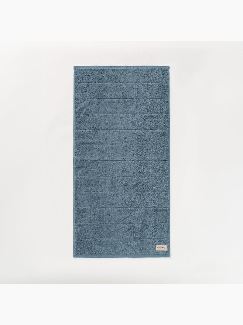Toalla 100% algodón, rizo 600g/m2, con colgador - Gamusi Azul - Kiabi