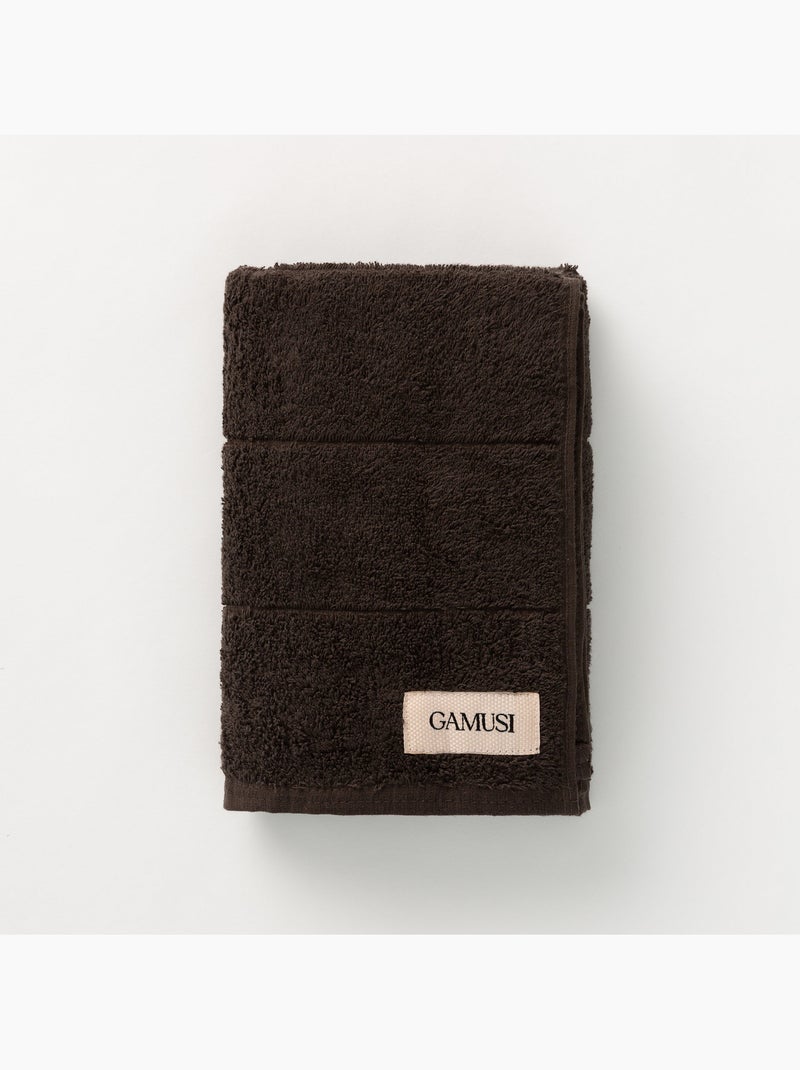 Toalla 100% algodón, rizo 600g/m2, con colgador - Gamusi Negro - Kiabi