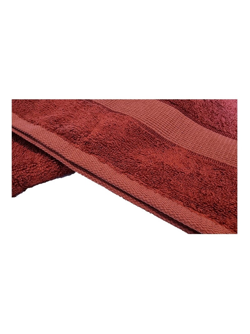 Toalla de bambú lisa Rojo - Kiabi