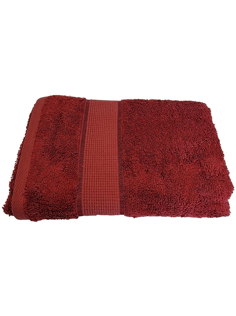 Toalla de bambú lisa Rojo - Kiabi