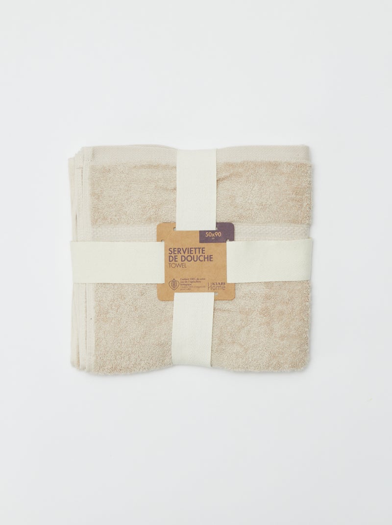 Toalla de baño (50 x 90 cm)  - Kiabi Home BEIGE - Kiabi