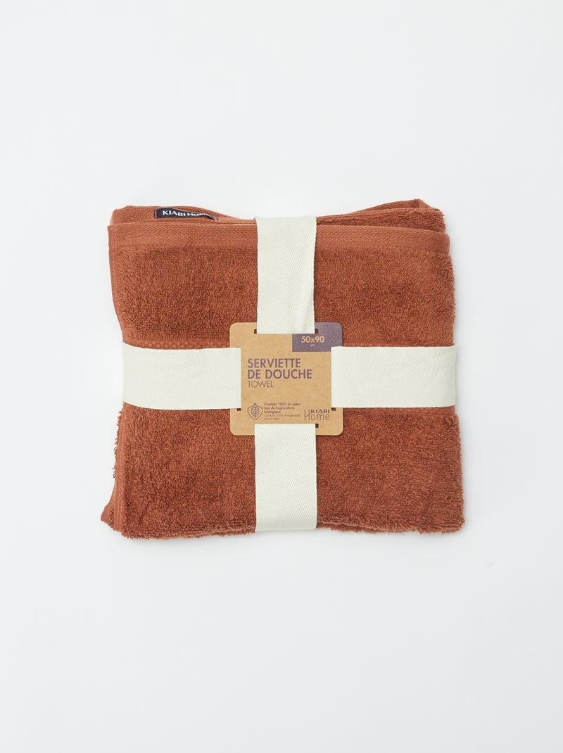 Toalla de baño (50 x 90 cm)  - Kiabi Home MARRON - Kiabi
