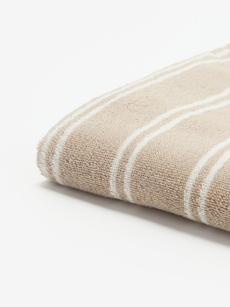 Toalla de baño 50 x 90 cm Beige - Kiabi