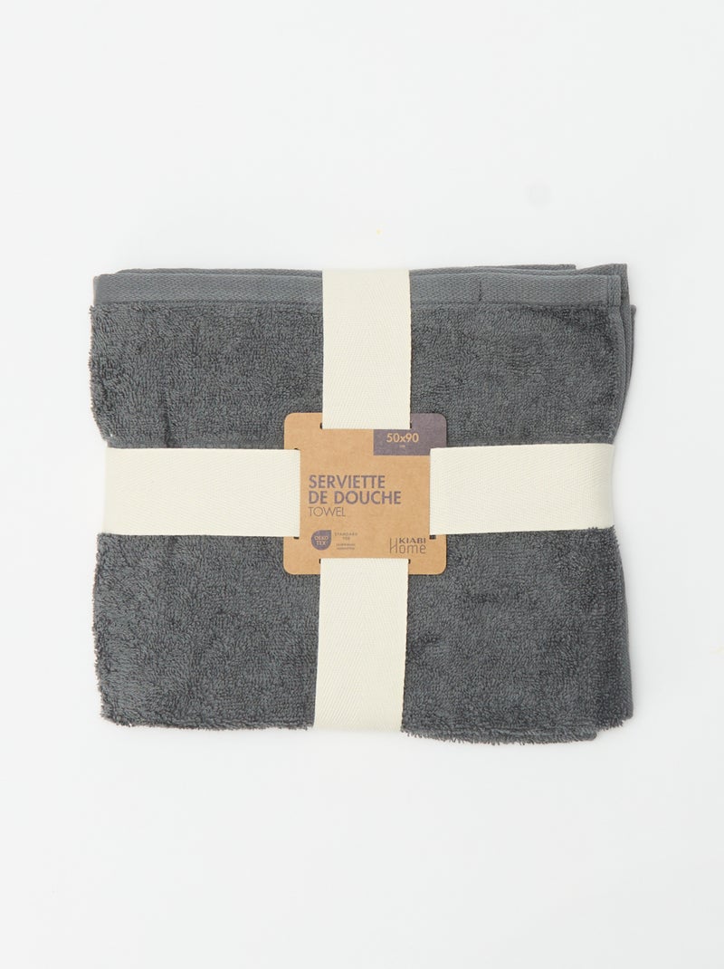 Toalla de baño 50x90 cm Gris - Kiabi