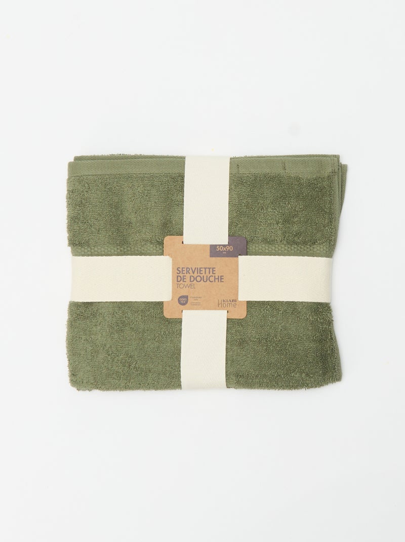 Toalla de baño 50x90 cm Verde - Kiabi