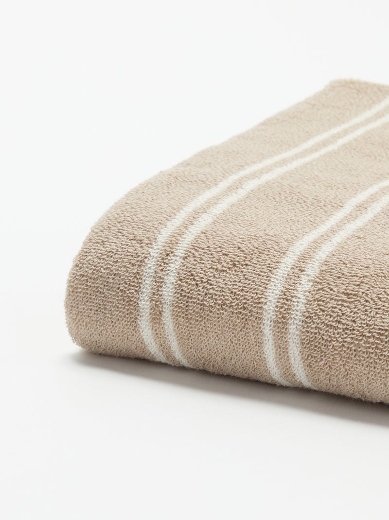 Toalla de baño 70 x 130 cm Beige - Kiabi
