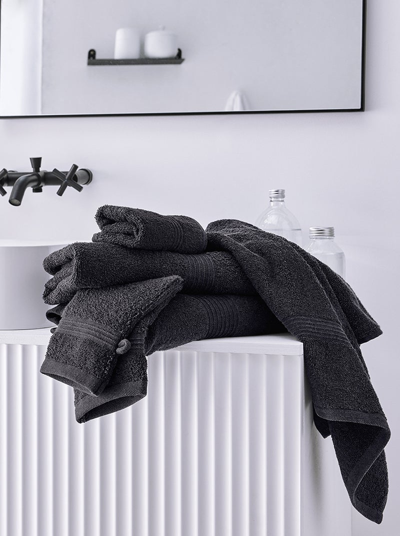 Toalla de baño 70 x 130 cm NEGRO - Kiabi