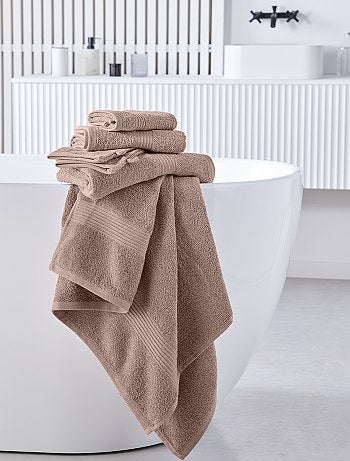 Pack de 4 toallas pequeñas y 2 toallas grandes - GRIS - Kiabi - 30.00€